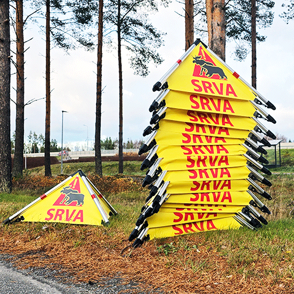 srva-skylt-signal-tipi-skylt-system-triangel Signal Tipi varningsskylt SRVA jaktskylt egen design