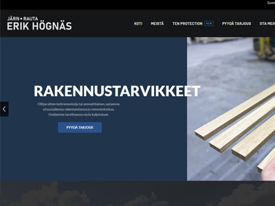Kotisivu Nettisivu Web Suunnittelu Mainostoimisto Hinta Erik Högnäs