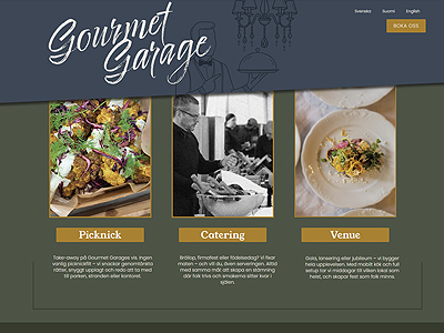 Webbsida Hemsida Google vänlig Optimerad Pris Webbdesign Gourmetgarage