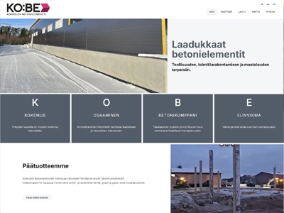 Kotisivu Nettisivu Web Suunnittelu Mainostoimisto Hinta KOBE Kokkola